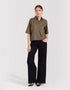 CROPPED PATCH POCKET SHIRT